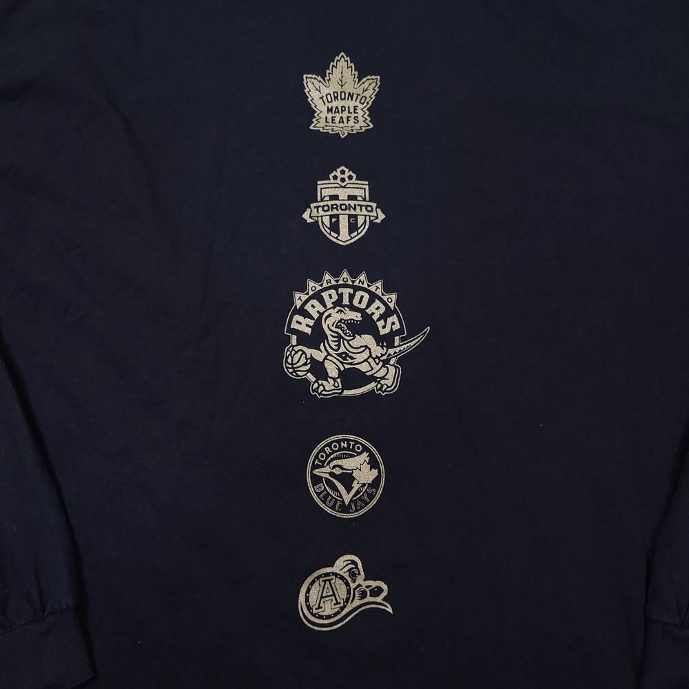 OVO Long Sleeve Shirt Mens XL Black Toronto Sports Drake Night 2018 Graphic Tee - Picture 5 of 7